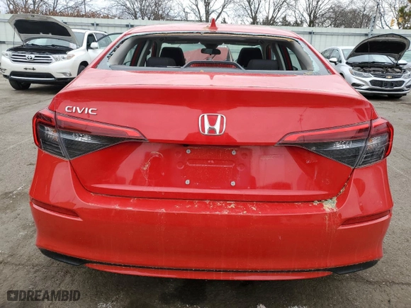 2022 Honda Civic Sedan EX with VIN 2HGFE1F78NH304333, listed as a Copart auction lot 47490815 with 42,405 mi miles and Salvage Title. Bid and sale history available at carsss.com. Image 6.