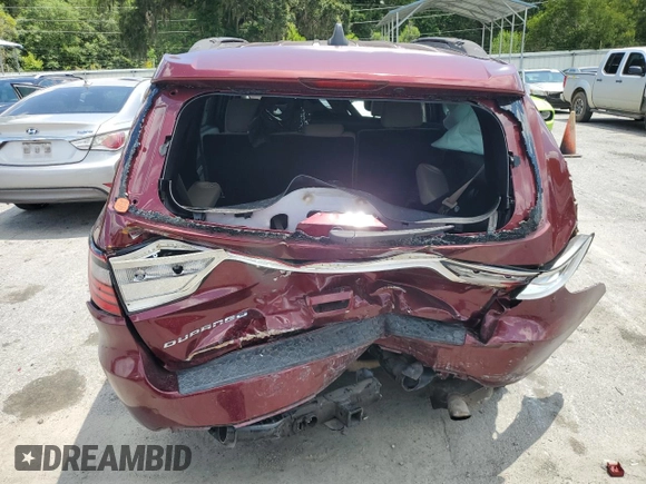 2016 Dodge Durango SXT with VIN 1C4RDHAG0GC466736, listed as a Copart auction lot 59437525 with 221,856 mi miles and Salvage title. Bid and sale history available at DreamBid. Image 6.