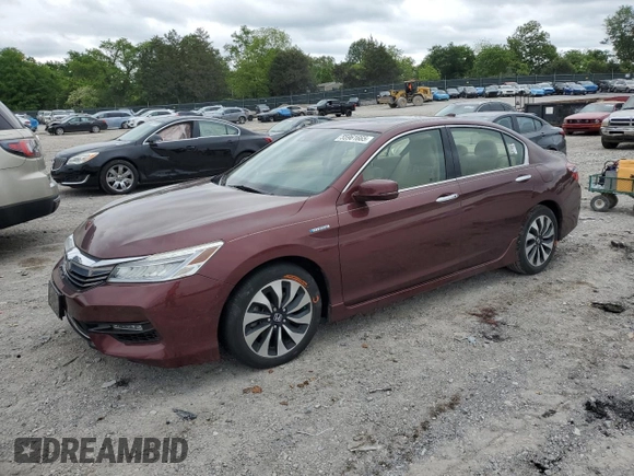 2017 Honda Accord Touring with VIN JHMCR6F76HC016657, listed as a Copart auction lot 55961665 with 74,569 mi miles and Salvage title. Bid and sale history available at DreamBid. Image 1.