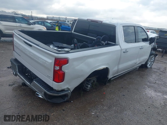 2024 Chevrolet Silverado 1500 LTZ with VIN 1GCUDGE87RZ307770, listed as a IAAI auction lot 41446543 with Not Provided miles and . Bid and sale history available at DreamBid. Image 4.