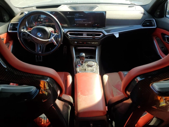 2023 BMW M3 Competition xDrive z VIN WBS43AY00PFP21678, wystawiony jako Copart lot #46301135 z przebiegiem 22 705 mil mil oraz Szkoda całkowita • Salvage title. Historia ofert i sprzedaży dostępna na DreamBid. Obrazek 8.