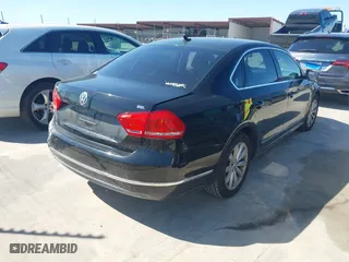 2012 Volkswagen Passat SEL with VIN 1VWCP7A30CC028116, listed as a IAAI auction lot 41963524 with 106,925 mi miles. Bid and sale history available at carsss.com. Image 4.