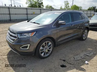 2015 Ford Edge Titanium z VIN 2FMTK4K82FBB65908, wystawiony jako Copart lot #60749595 z przebiegiem 109 591 mil mil oraz Czysty tytuł • Clean title. Historia ofert i sprzedaży dostępna na DreamBid. Obrazek 1.