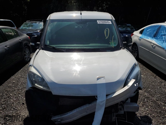 2019 Ram ProMaster City Cargo Tradesman z VIN ZFBHRFAB8K6M89620, wystawiony jako Copart lot #57608645 z przebiegiem 105 865 mil mil oraz Szkoda całkowita • Salvage title. Historia ofert i sprzedaży dostępna na DreamBid. Obrazek 5.