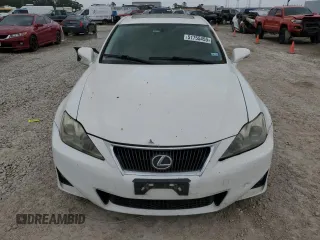 2012 Lexus IS 250 with VIN JTHBF5C28C5167519, listed as a Copart auction lot 51755455 with 265,040 mi miles and Salvage Title. Bid and sale history available at DreamBid. Image 5.