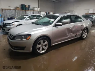 2014 Volkswagen Passat SE w/Sunroof with VIN 1VWBS7A30EC102390, listed as a Copart auction lot 87697425 with 115,354 mi miles and Salvage Title. Bid and sale history available at carsss.com. Image 1.