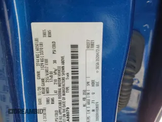 2020 Ford Ranger XL with VIN 1FTER4FH0LLA88079, listed as a Copart auction lot 56171455 with Not provided miles and Salvage title. Bid and sale history available at DreamBid. Image 12.