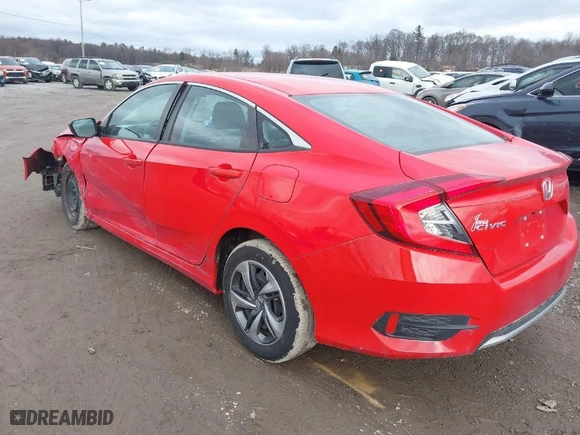 2021 Honda Civic Sedan LX with VIN 2HGFC2F63MH502125, listed as a IAAI auction lot 41734711 with 37,895 mi miles. Bid and sale history available at carsss.com. Image 3.