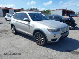 2015 BMW X3 sDrive28i with VIN 5UXWZ7C59F0M82636, listed as a IAAI auction lot 41414810 with 160,996 mi miles and . Bid and sale history available at DreamBid. Image 1.