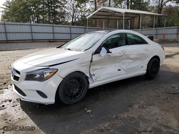 2018 Mercedes-Benz CLA with VIN WDDSJ4GB3JN610196, listed as a Copart auction lot 50212055 with 58,979 mi miles and Salvage Title. Bid and sale history available at carsss.com. Image 1.