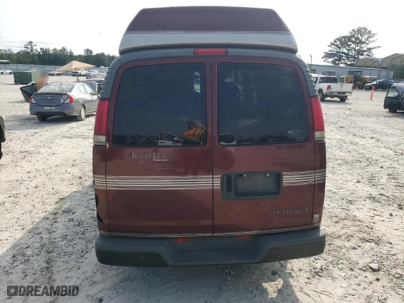 1997 Chevrolet Chevy Cargo Van with VIN 1GBFG15R9V1062568, listed as a Copart auction lot 84596674 with NaN miles and Non Repairable. Bid and sale history available at carsss.com. Image 6.