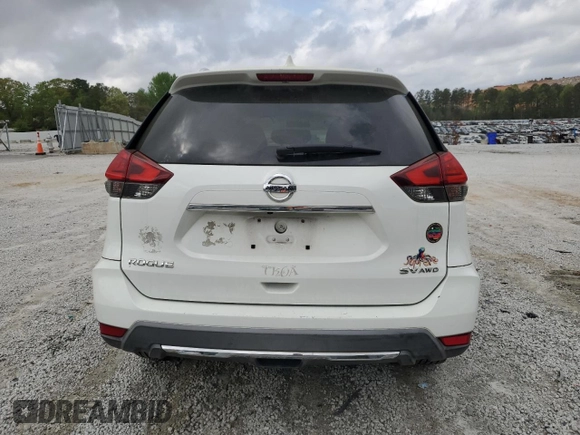 2017 Nissan Rogue S with VIN KNMAT2MV7HP582999, listed as a Copart auction lot 51556185 with 151,534 mi miles and Salvage Title. Bid and sale history available at carsss.com. Image 6.