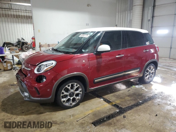 2016 FIAT 500L Trekking with VIN ZFBCFADH4GZ038065, listed as a Copart auction lot 42003775 with 77,949 mi miles and Salvage Title. Bid and sale history available at carsss.com. Image 1.