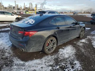 2018 Acura TLX w/Advance Pkg with VIN 19UUB3F83JA802453, listed as a Copart auction lot 82963924 with 146,404 mi miles and Salvage Title. Bid and sale history available at carsss.com. Image 3.