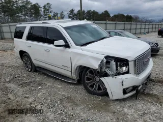 2015 GMC Yukon Denali with VIN 1GKS1CKJ1FR526594, listed as a Copart auction lot 46524205 with 99,095 mi miles and Salvage Title. Bid and sale history available at carsss.com. Image 4.