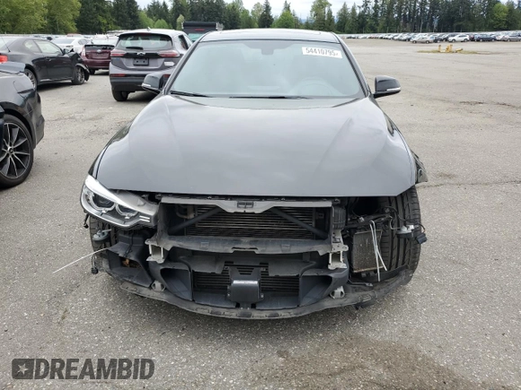 2014 BMW 3 Series 335i with VIN WBA3A9C5XEF477543, listed as a Copart auction lot 54410795 with 67,237 mi miles and Salvage Title. Bid and sale history available at carsss.com. Image 5.