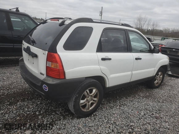 2005 Kia Sportage LX with VIN KNDJF723057076190, listed as a Copart auction lot 87240494 with 215,798 mi miles and Clean Title. Bid and sale history available at carsss.com. Image 3.