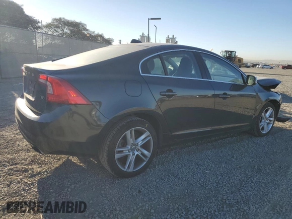 2015 Volvo S60 T5 Drive-E Premier Plus with VIN YV126MFC0F1313708, listed as a Copart auction lot 88606785 with 56,884 mi miles and Salvage Title. Bid and sale history available at carsss.com. Image 3.