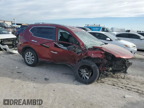 2018 Nissan Rogue SV with VIN 5N1AT2MT3JC735109, listed as a Copart auction lot 47448065 with Not Provided miles and Salvage Title. Bid and sale history available at carsss.com. Image 4.