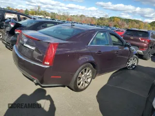 2008 Cadillac CTS AWD w/1SB with VIN 1G6DT57V780185329, listed as a Copart auction lot 75596724 with 122,387 mi miles and Salvage Title. Bid and sale history available at carsss.com. Image 3.