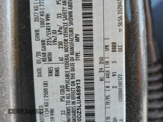 2020 Ford Escape Titanium Hybrid with VIN 1FMCU0DZ5LUA68913, listed as a Copart auction lot 57306055 with 57,711 mi miles and Non repairable. Bid and sale history available at DreamBid. Image 13.