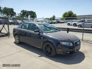 2007 Audi A4 2.0T with VIN WAUDF78E47A060521, listed as a Copart auction lot 54453505 with 173,988 mi miles and Clean Title. Bid and sale history available at carsss.com. Image 4.