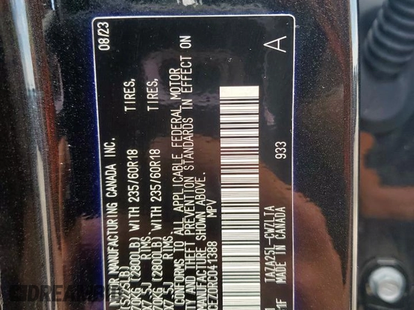 2024 Lexus NX 350 Premium z VIN 2T2GGCEZ0RC041388, wystawiony jako Copart lot #60419115 z przebiegiem 6 699 mil mil oraz Szkoda całkowita • Salvage title. Historia ofert i sprzedaży dostępna na DreamBid. Obrazek 13.