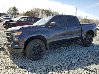 2023 Chevrolet Silverado 1500 Custom with VIN 1GCPDBEK7PZ159886, listed as a Copart auction lot 46470465 with 46,263 mi miles and Salvage Title. Bid and sale history available at DreamBid. Image 1.