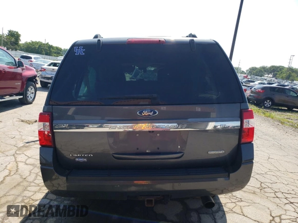 2015 Ford Expedition EL Limited with VIN 1FMJK2AT1FEF51001, listed as a Copart auction lot 62021754 with 0 mi miles and Salvage Title. Bid and sale history available at carsss.com. Image 6.