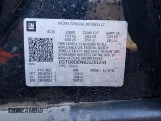 2018 GMC Canyon 4WD SLT with VIN 1GTG6DEN6J1251254, listed as a Copart auction lot 82360164 with Not provided miles and Salvage title. Bid and sale history available at DreamBid. Image 12.