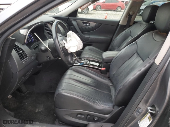 2017 Infiniti QX70 with VIN JN8CS1MW6HM415974, listed as a Copart auction lot 86130374 with 77,638 mi miles and Salvage Title. Bid and sale history available at carsss.com. Image 7.