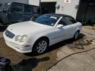 2004 Mercedes-Benz CLK-Class Cabriolet 3.2L with VIN WDBTK65G24T029860, listed as a Copart auction lot 74631484 with 113,583 mi miles and Non Repairable. Bid and sale history available at carsss.com. Image 1.