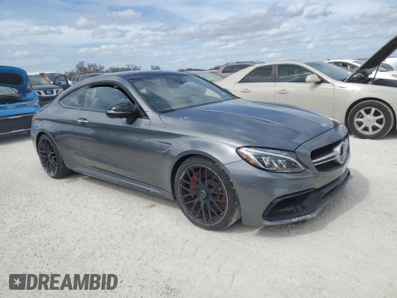 2017 Mercedes-Benz C 63 S AMG with VIN WDDWJ8HB4HF498410, listed as a Copart auction lot 76658984 with Not Provided miles and Salvage Title. Bid and sale history available at carsss.com. Image 4.