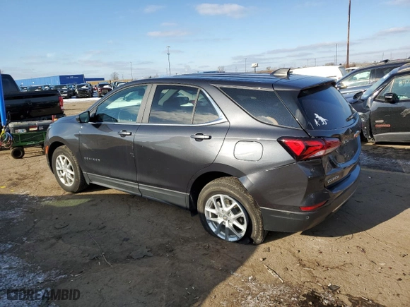2023 Chevrolet Equinox LT with VIN 3GNAXUEG4PS185290, listed as a Copart auction lot 84938884 with 22,064 mi miles and Clean Title. Bid and sale history available at carsss.com. Image 2.