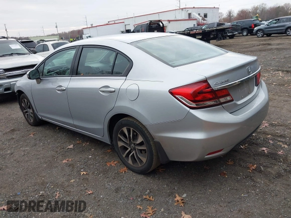 2014 Honda Civic Sedan EX with VIN 2HGFB2F87EH547056, listed as a IAAI auction lot 40908800 with 119,313 mi miles. Bid and sale history available at carsss.com. Image 3.