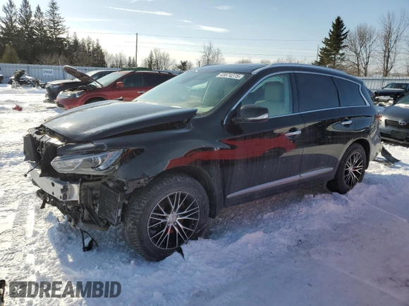 2020 Infiniti QX60 Luxe with VIN 5N1DL0MM3LC528958, listed as a Copart auction lot 43874275 with 26,388 mi miles and Salvage title. Bid and sale history available at DreamBid. Image 1.