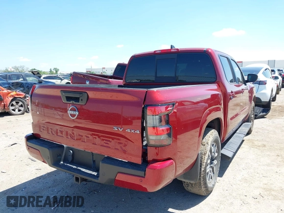 2022 Nissan Frontier Pro-4X with VIN 1N6ED1EK9NN634845, listed as a IAAI auction lot 42094681 with 33,801 mi miles and . Bid and sale history available at DreamBid. Image 4.