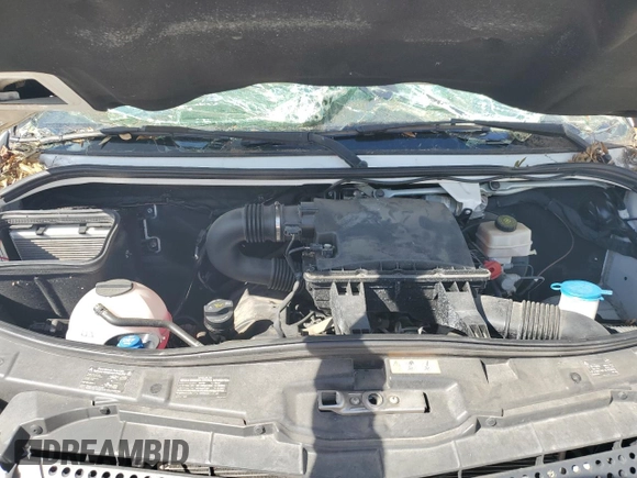 2017 Mercedes-Benz Sprinter with VIN WD4PE7CD4HP383635, listed as a Copart auction lot 74602564 with 24,231 mi miles and Non Repairable. Bid and sale history available at DreamBid. Image 12.