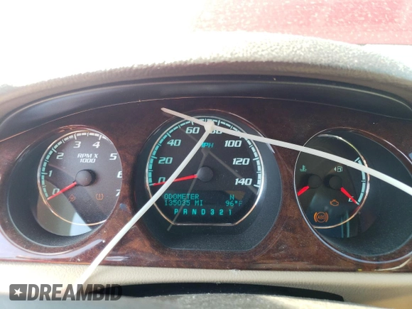 2011 Buick Lucerne CXL with VIN 1G4HC5EM0BU151754, listed as a Copart auction lot 62826543 with 135,035 mi miles and Salvage Title. Bid and sale history available at carsss.com. Image 9.