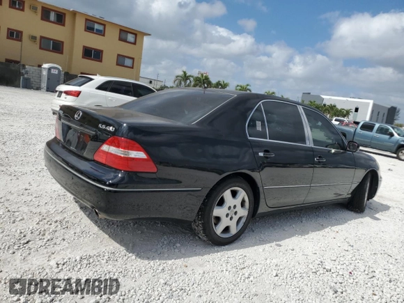 2005 Lexus LS 430 z VIN JTHBN36F755014039, wystawiony jako Copart lot #54259665 z przebiegiem 198 475 mil mil oraz Szkoda całkowita • Salvage title. Historia ofert i sprzedaży dostępna na DreamBid. Obrazek 3.