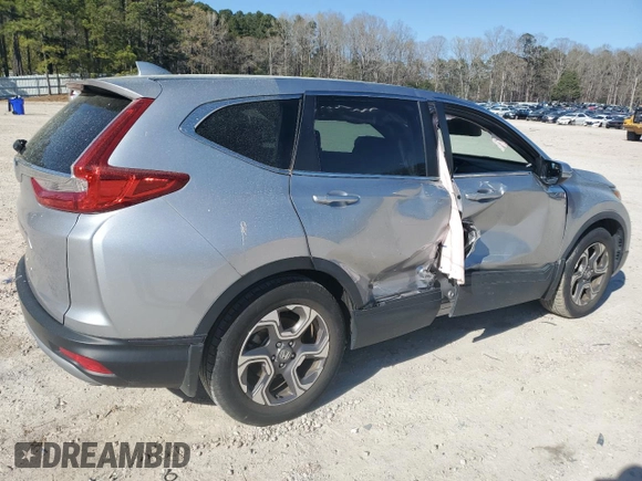 2018 Honda CR-V EX-L with VIN 7FARW1H81JE056901, listed as a Copart auction lot 50576385 with 17,431 mi miles and Salvage Title. Bid and sale history available at carsss.com. Image 3.