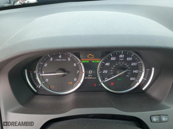 2018 Acura MDX with VIN 5J8YD3H34JL001063, listed as a Copart auction lot 84670044 with 73,609 mi miles and Non Repairable. Bid and sale history available at carsss.com. Image 9.