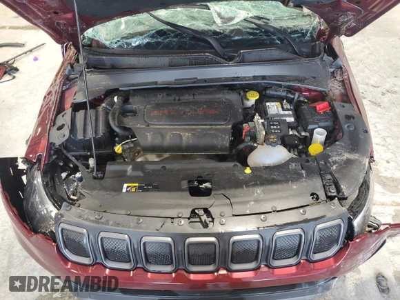 2022 Jeep Compass Trailhawk with VIN 3C4NJDDB7NT115064, listed as a Copart auction lot 58568375 with 13,267 mi miles and Salvage title. Bid and sale history available at DreamBid. Image 12.