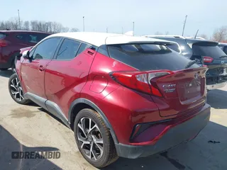 2018 Toyota C-HR XLE with VIN NMTKHMBX2JR012246, listed as a IAAI auction lot 41735772 with 124,467 mi miles. Bid and sale history available at carsss.com. Image 3.