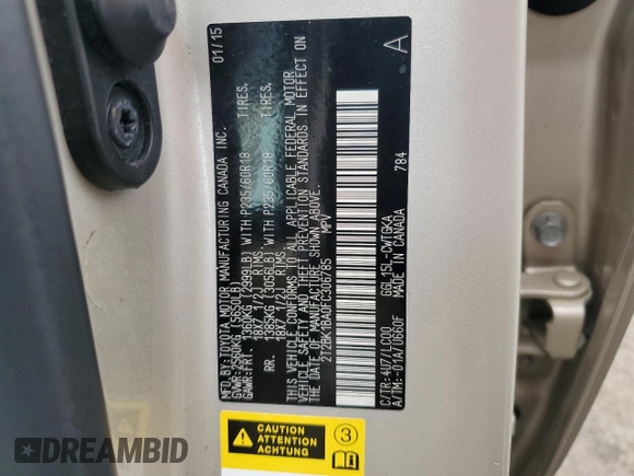 2015 Lexus RX 350 with VIN 2T2BK1BA0FC306785, listed as a Copart auction lot 63072125 with 109,640 mi miles and Salvage title. Bid and sale history available at DreamBid. Image 13.