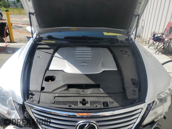 2010 Lexus LS 460 with VIN JTHBL5EF6A5098545, listed as a Copart auction lot 54427435 with 66,616 mi miles and Salvage title. Bid and sale history available at DreamBid. Image 11.