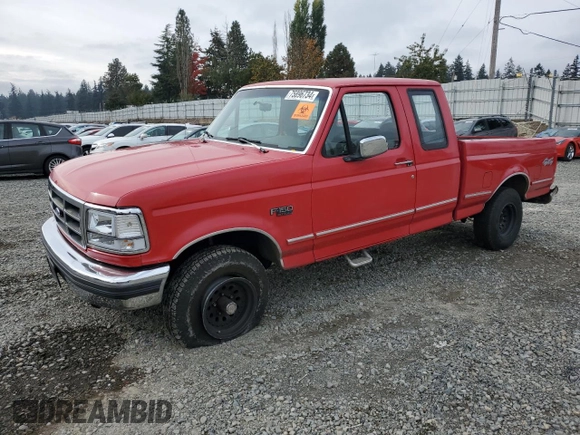 1993 Ford F-150 with VIN 1FTEX14N1PKA90772, listed as a Copart auction lot 75896734 with 0 mi miles and Salvage Title. Bid and sale history available at carsss.com. Image 1.