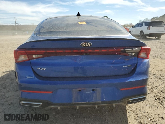 2021 Kia K5 GT-Line with VIN 5XXG64J27MG079031, listed as a Copart auction lot 49413835 with 99,343 mi miles and Salvage Title. Bid and sale history available at carsss.com. Image 6.