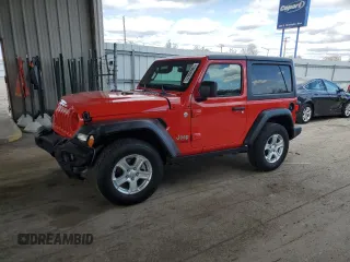 2020 Jeep Wrangler Sport S z VIN 1C4GJXAG4LW174753, wystawiony jako Copart lot #52050005 z przebiegiem 45 056 mil mil oraz Szkoda całkowita • Salvage title. Historia ofert i sprzedaży dostępna na DreamBid. Obrazek 1.