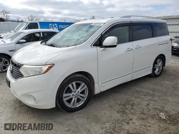 2012 Nissan Quest SL with VIN JN8AE2KPXC9033104, listed as a Copart auction lot 46652845 with 152,178 mi miles and Non Repairable. Bid and sale history available at carsss.com. Image 1.